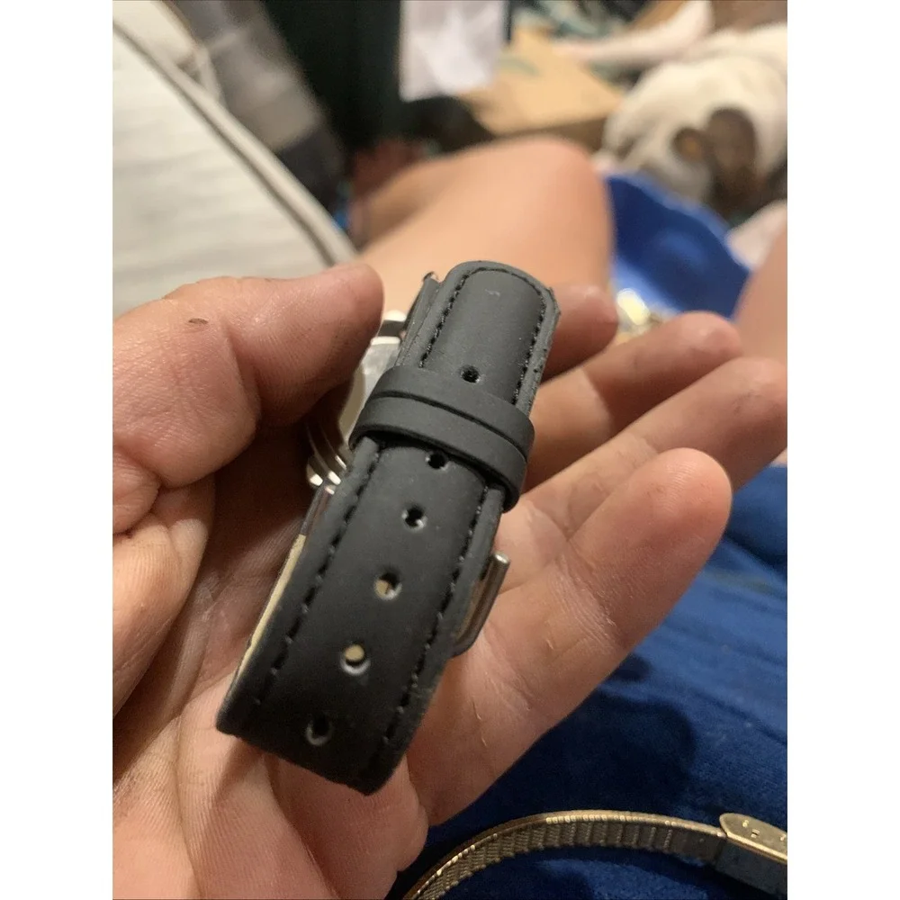 Seminole Hard Rock Tampa Men's Watch Black Leather Band